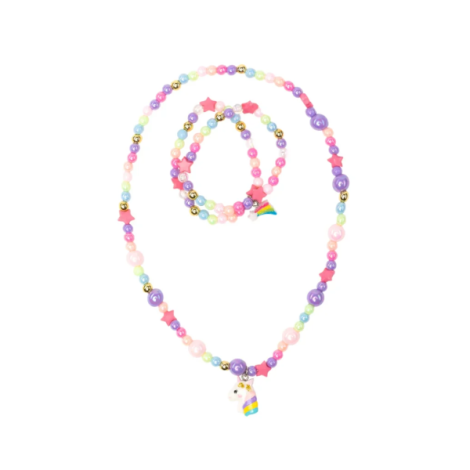 Bijuterii colier si bratari unicorn copii - imagine 5